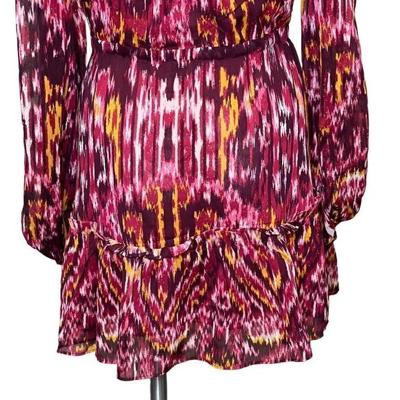 House of Harlow 1960 REVOLVE NWT long sleeve boho mini dress size 8 - Picture 9 of 16